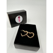 Xbaby 3 Lü Kalp Halka Gold Küpe Çok Renkli