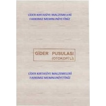 Dilman Gider Pusulası 2 Nüsha Otokopili