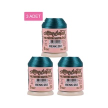 3 Adet Altınbaşak Oya Ve Dantel İpi 20 Gr - Royaleks - No: 292 Çok Renkli