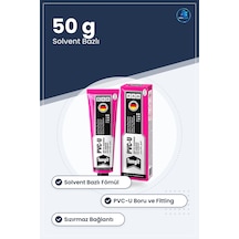 Sert Pvc Yapıştırıcı 50 G Solvent Bazlı Kimyasal Boru Fitting Tes