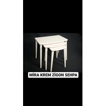 Moleni Mira Krem Zigon Sehpa