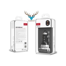 Araba Araç İçi 2x Usb Çakmaklık Şarj Adaptörü Başlığı + 100cm Micro Kablo Qualcomm Hızlı Şarj Seti