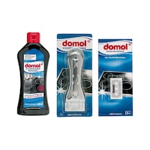 Domol Cam ve Seramik Yüzey Temizleyici 300 ML + Kazıyıcı Spatula + Yedek Bıçak