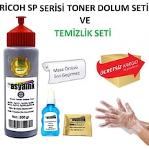 Asyaink Ricoh Sp150 Yazıcı Uyumlu Toner Dolum Seti 200 Gr