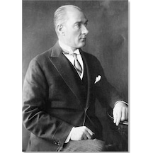 Cakasepetim Atatürk Smokinli Modern Ahşap Mdf Tablo