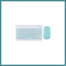 Trendexa Kyb71 Kablosuz Türkçe Q Klavye Mouse Set - Açık Yeşil Mac Diğer
