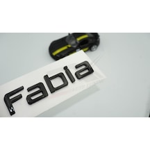 Skoda Fabia Bagaj Parlak Siyah Abs 3M 3D Yazı Logo Amblem