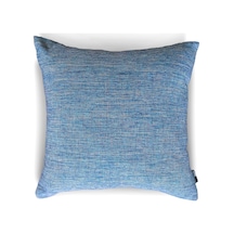 New York Blue Dokulu Düz Dekoratif Kırlent Kılıfı 45x45 Cm,%100 Polyester Döşemelik Kumaş 50 x 22
