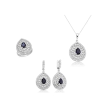 Casera's Gümüş Damla Desenli Kadın Set Csr2182066 Gümüş