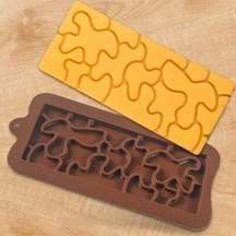 Silikon Tablet Puzzle Tablet Çikolata Kalıbı Goldcakes