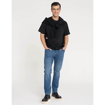 Jack & Jones Jjorıgınal Sq 223 Mavi Erkek Jean Pantolon 12246914 Mavi