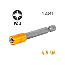 Kupa Tyson Mıknatıslı Bits Uç - Tek Yönlü - Pz2 Yıldız - 6.5 Cm. - 1 Adet