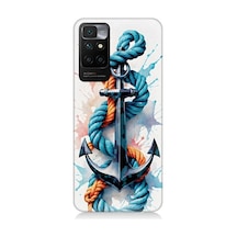 Xiaomi Redmi 10 Uyumlu Gemi Çapası Desenli Silikon Kılıf