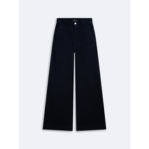 LTB Vıvıana Geniş Paça Yüksek Bel Dark İndigo Jean Pantolon