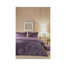 Lilabio Özdilek Vintage Lily Tek Kişilik Soft Life Saten Nevresim Takımı Mor