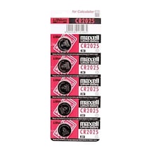 Maxell Cr2025 3v Lityum Düğme Pil 5'li Paket Evimdeyokyok