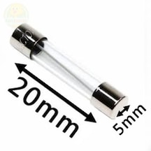 20 Amper Mini Boy Cam Sigorta 5x20 Mm - 100 Adet 20 Amper Mini Boy Cam Sigorta 5x20 Mm - 100 Adet