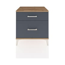 Hyperion Komodin 2 Çekmeceli 60x44x64 Çam-antrasit Atlas Çam