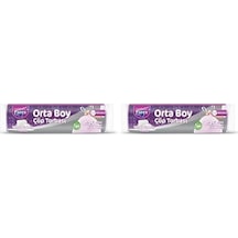Büzgülü Çöp Torbası Beyaz Sabun Kokulu Orta Boy 15'li 2 Paketi