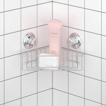 Teknotel Tek Katlı Vakumlu Banyo Duş Rafı Krom Dm251 Krom