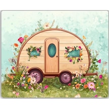 Desenli Karavan Baskılı Mouse Pad 18x22 Cm