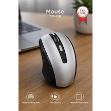 Özel Seri Mouse Optik Kablosuz Fare Tm08 Gümüş Aksesuar Arayüz Taşınabilir