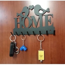 Lazer Anahtar Askısı Home Mat Siyah Mat Siyah