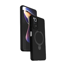 Redmi Note 12 Pro 4g Regal Magsafe Standlı Kapak - Siyah Bz8683140894467