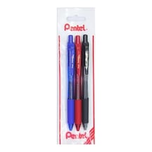 Energel 0.7 Mm Likit Roller Kalem Siyah/mavi/kırmızı 3&apos Lü Set -