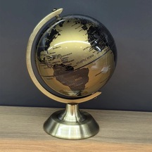 Metal Ayaklı Gold Dünya Küresi Çok Renkli