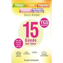 Palme Ygs 15 Günde Son Tekrar Soru Kitabı, Ea ve Sözel