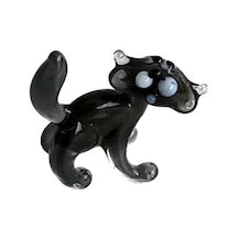 El Yapımı Mini Murano Cam Kedi Biblo A115-04