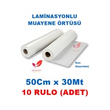 Laminasyonlu Muayene Masa Sedye Örtüsü 50 CM x 30 M 10 Rulo