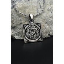 ''allah'' Yazılı 925 Ayar Gümüş Erkek Kolye Zincir 901558 Gümüş