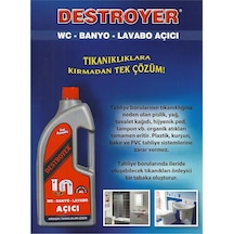 Destroyer Lavabo Ve Gider Açıcı Sıvı 1500 Ml 2750 Gr