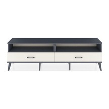 Arges Tv Ünitesi 2 Raflı 2 Çekmeceli 176x30x51 Antrasit-antrasit/aytaşı Antrasıt/aytası
