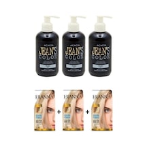 Jean's Color Mor 250ml Amonyaksız Saç Boyası 3 Adet+ 3 Adet Açıcı Bıanna