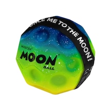 Rainbow Moonball Topu, 6,3cm, Süper Yüksek Zıplayan, Çoklu Renkler, Yıldız Desenli