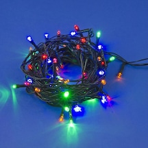Renkli 100 Led Işık 10 M Pilli Siyah Kablo İle Diğer