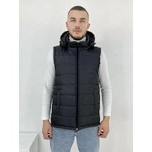 Kapüşonlu Yorgan Yelek 343416222 Siyah Kapüşonlu Yorgan Yelek 343416222 Siyah