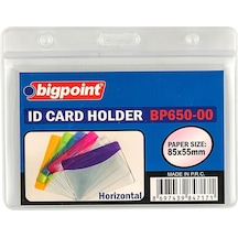 Bigpoint Korumalı Kart Poşeti Yatay Şeffaf 85x55mm X 10 Adet