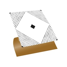 Kendinden Yapışkanlı Siyah Karo Desenli Pvc Karo 30x30 Cm 4 Adet 0,36m2