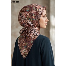 Sharell Leopar Desenli Soft Pamuk Eşarp 304-116 Çok Renkli