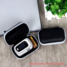 Kangvka Parmak Ucu Puls Oksimetre İçin Sert Korumalı Eva Depolama Çantası - Sırt Çarpması Ve Çizilere Dayanıklı, Reşitli Zipperli Taşınabilir Kutusu Siyah