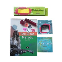 Gitar Metodu + Gitar Askısı + Kapo + Klasik Gitar Teli + Burgu Çe