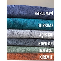 Madame Blue Damarlı Kadife Süngerli Kaymaz Koltuk Çekyat Örtüsü - 477932974