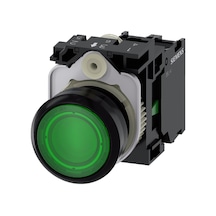 Siemens 3su1106-0ab40-1ba0 - 22mm Plastik 230vac 1no Yeşil Yay Dönüşlü Buton