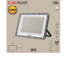Ct-4663 200w Led Projetör 1 Adet Beyaz Işık