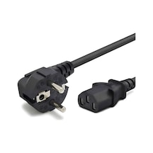 Mn54pk Kasa Güç Kablosu C13 3 Pin 1.5 M Siyah, 1.5 Mm 500w Iec C13 Power Kablo, Pc Bilgisayar Monitör Ups Yazıcı Projeksiyon Güç Kablosu