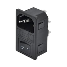 Kulaksız Erkek Power Soketi - Işıksız Anahtarlı